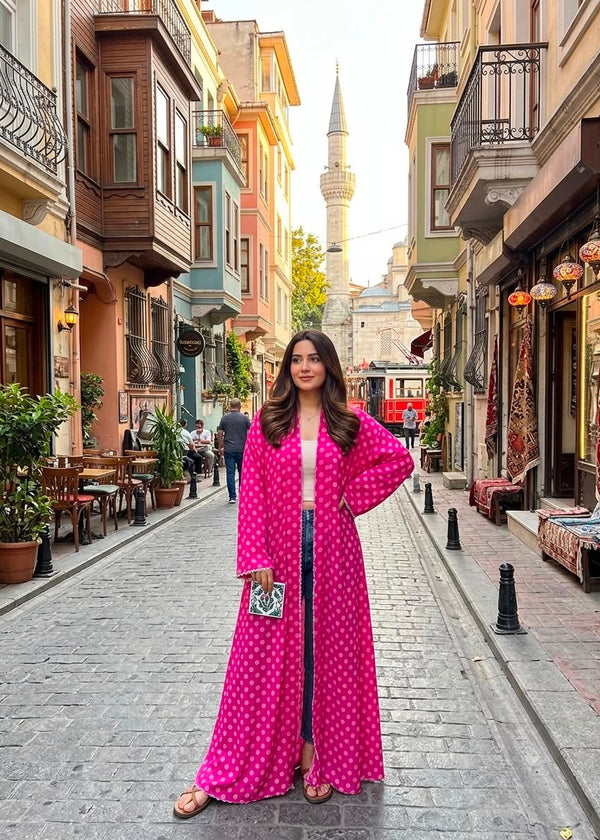 Strawberry Polka Shrug