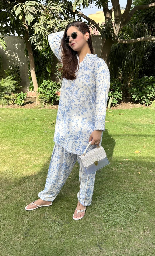 Froasted Floral ~ Shalwar Kamiz
