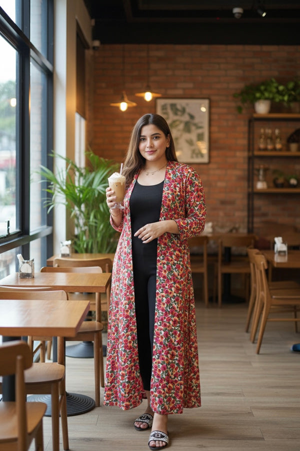 Multi Floral Shrug