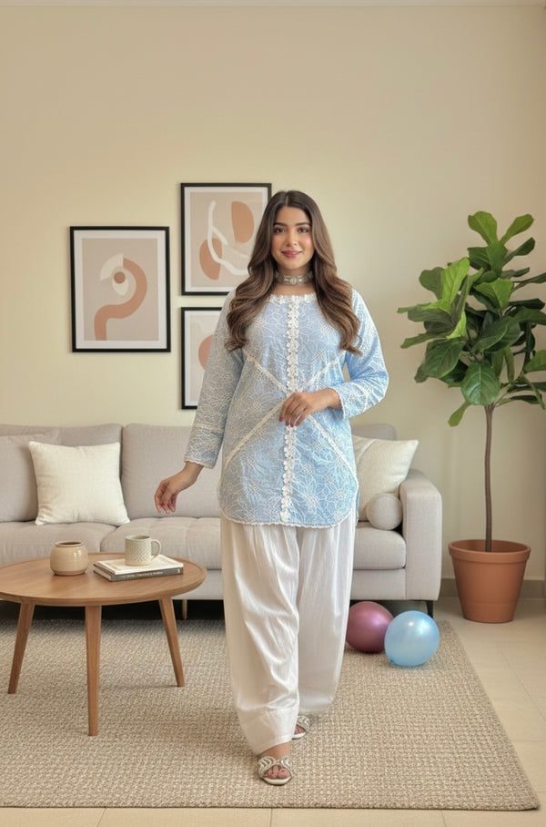Sky Blue Chickenkari Shirt