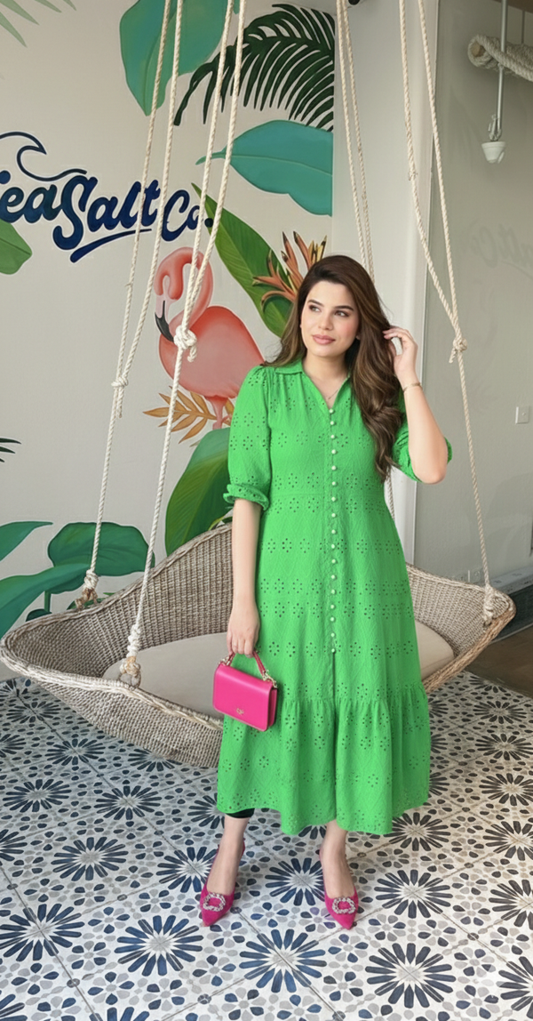 Ayra Green Chicken Dress