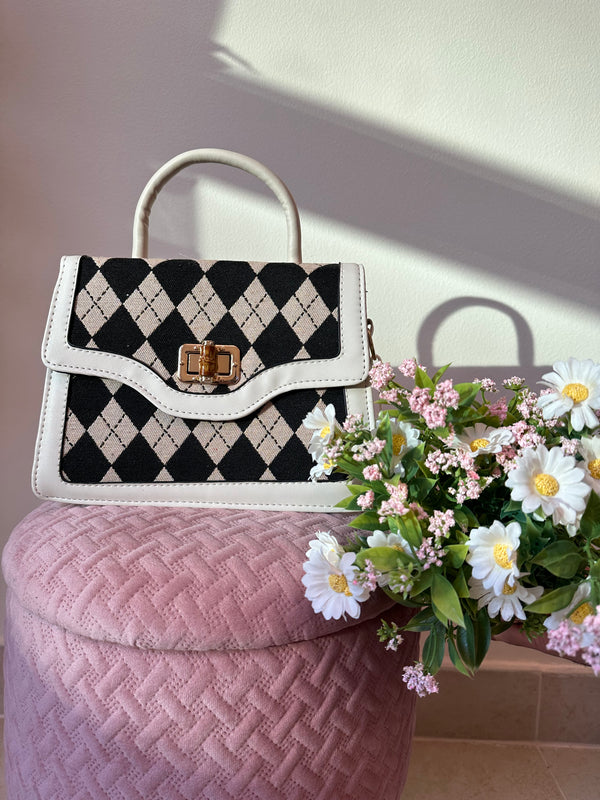 Checkered Print Bag