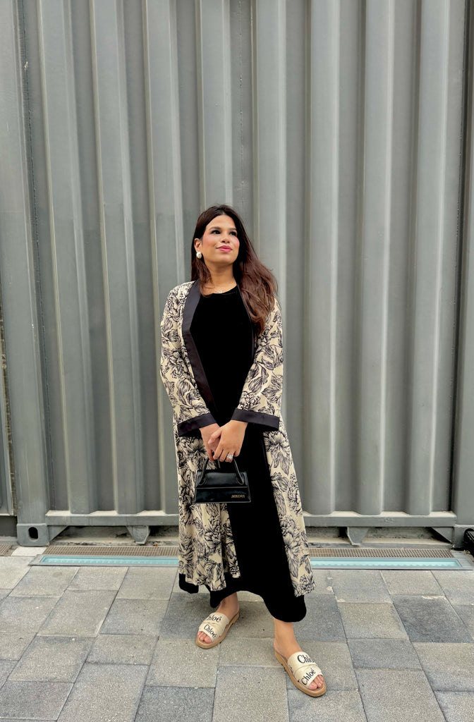 Ivory Floral Shrug