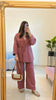 Mauve Pink Over Lapped Co-Ord