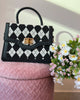 Black Checkered Bag