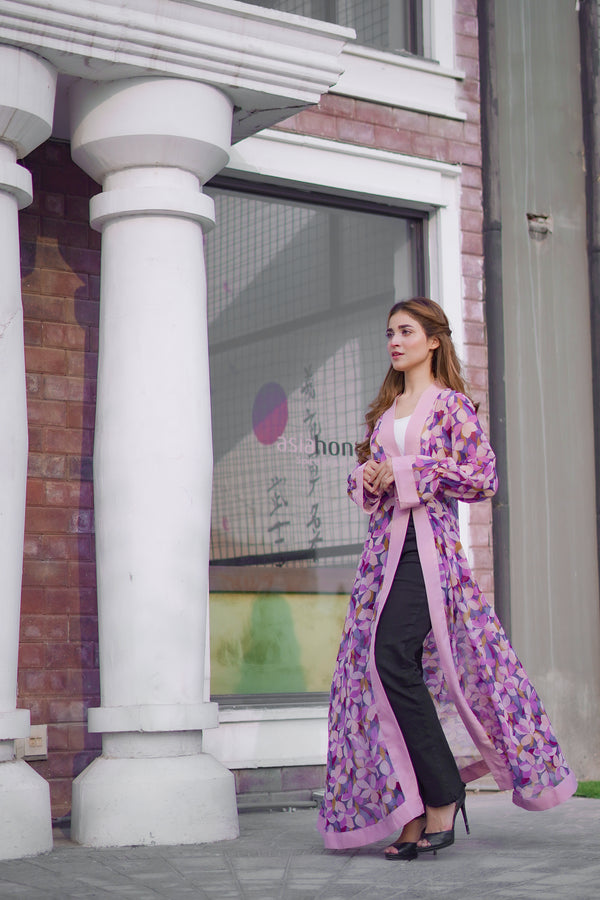 Pink Floral Shrug