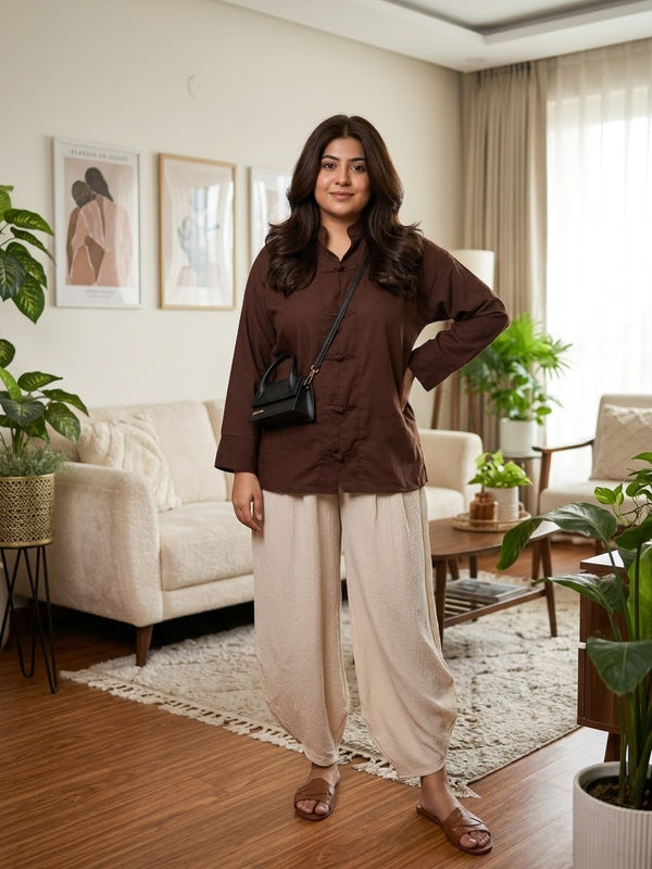 Choco Barrel Pant Set