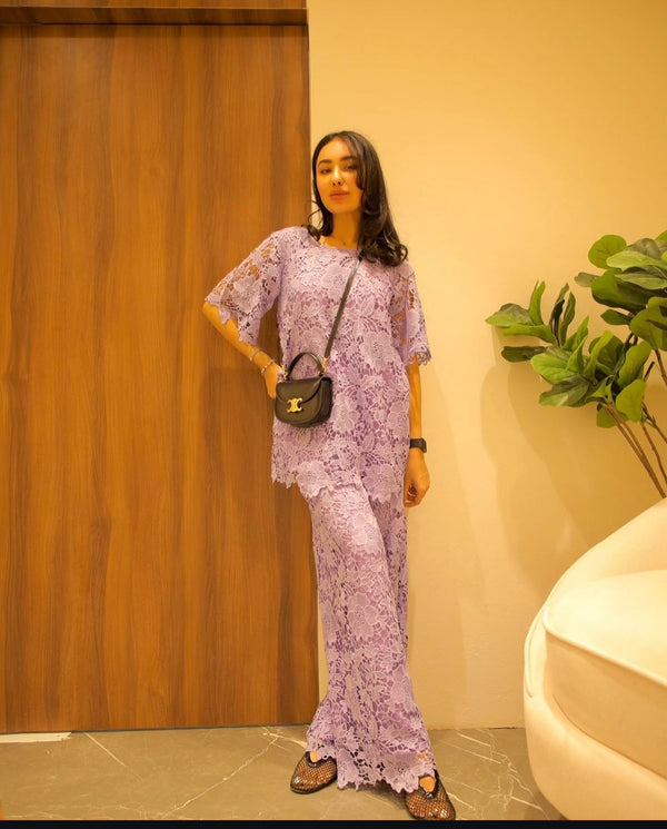 Lavender Crochet Co Ord