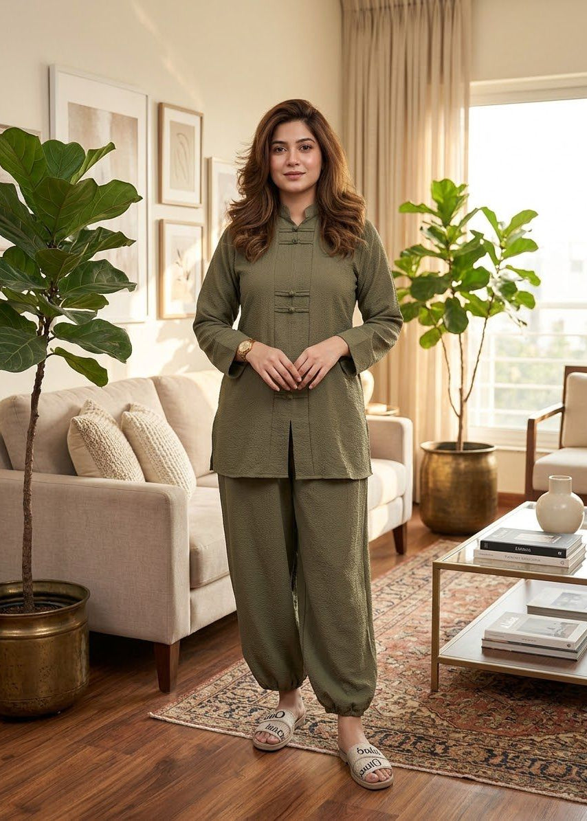 Olive Green Mandarin Set