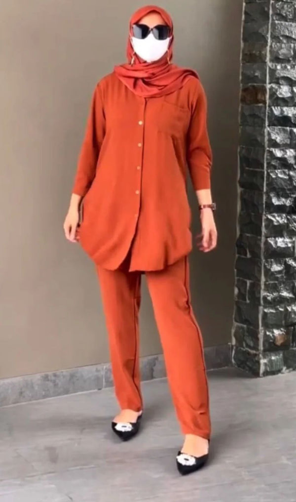 Orange Basic Co-Ord Set