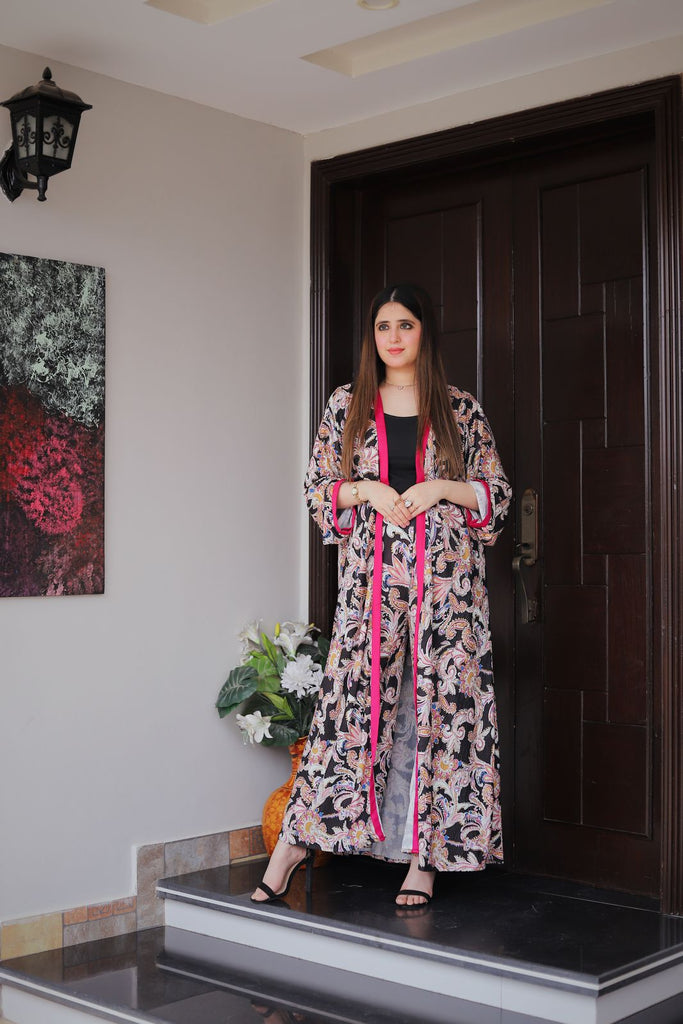 Black Serenity Kimino Set
