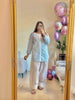 Sky Blue chickenkari Set