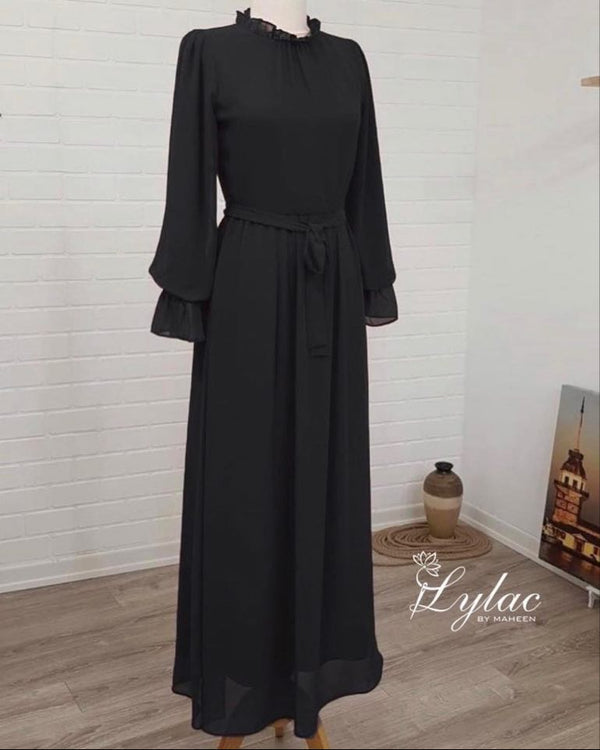 Black Mock Neck Dress