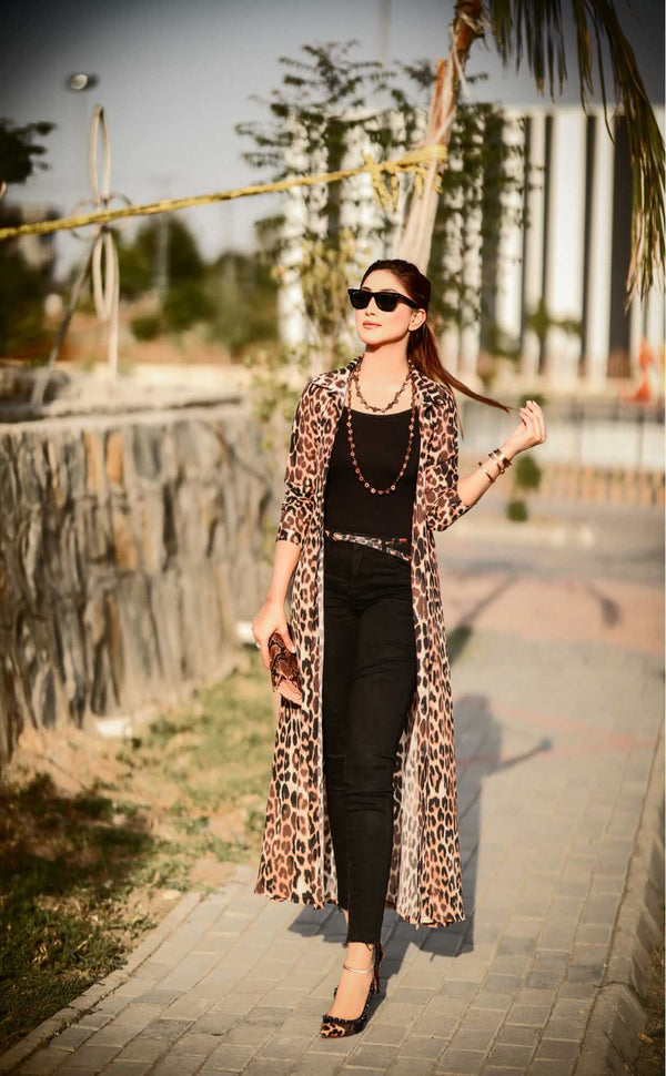 Leopard Shrug ~ Brown