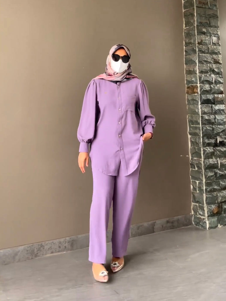 Basic Co-Ord Set with Puffy Sleeves