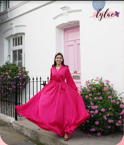 Pink Silk Princess Dress